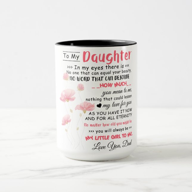 Für meine Tochter Liebe Vater Kaffee Tasse Beste T (Zentrum)