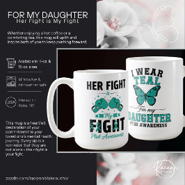 Für meine Tochter PTSD-Bewusstsein Keramikbecher Kaffeetasse