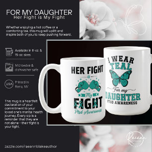 Für meine Tochter PTSD-Bewusstsein Keramikbecher Kaffeetasse