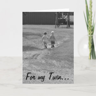 Für meine Zwillinge.. leere Karte