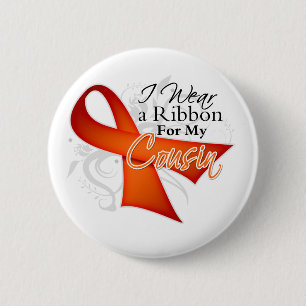 Für meinen Cousin - Leukämie-Band Button