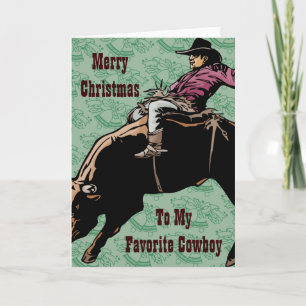 Für meinen Lieblings-Cowboy Feiertagskarte