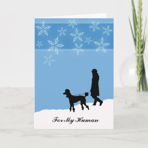 Für meinen Menschen, frohe Weihnachten vom Hund, P