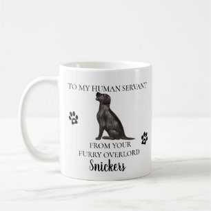 Für meinen menschlichen Diener Lustiges Hund Gesch Kaffeetasse
