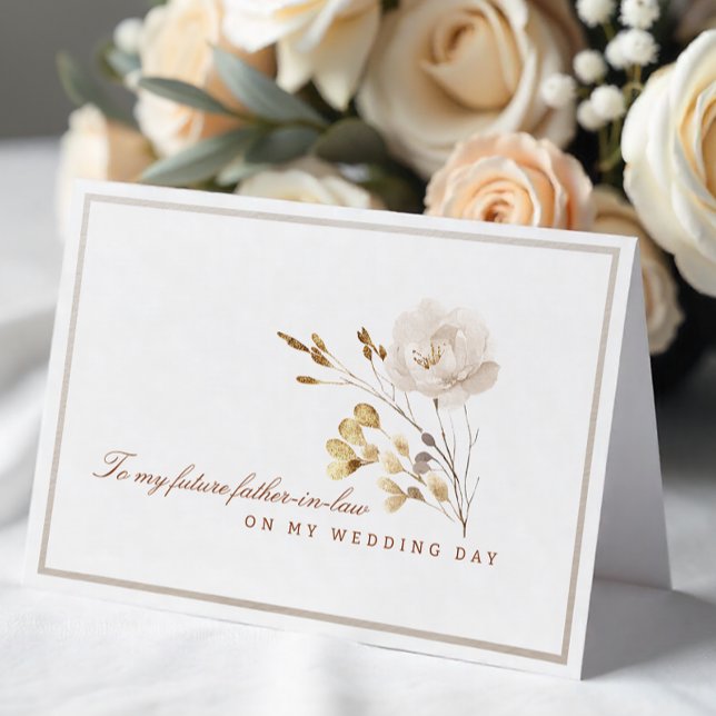 Für meinen zukünftigen Schwiegervater Hochzeitstag Dankeskarte (Father-in-law Wedding Day Card)
