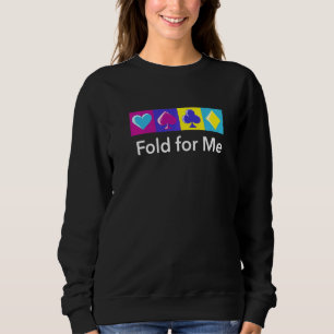 Für mich falten Pokerspieler Glücksspiel Poker Spi Sweatshirt