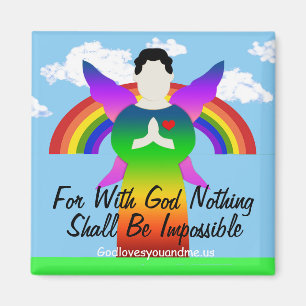 Für mit Gott ist nichts unmöglich Magnet