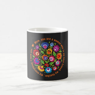 Für Mutter polnische Folklore-Komposition Kaffeetasse