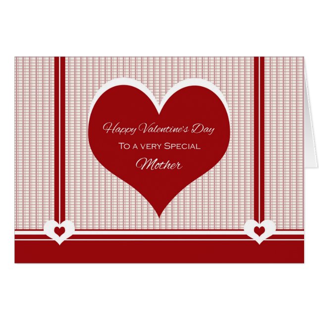 für Mutter-Valentinstag-Herzen (Vorderseite (Horizontal))