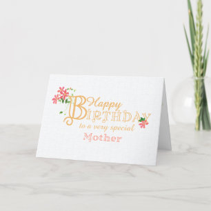 Für Mutter zum Geburtstag mit Clematis Blume Card Feiertagskarte