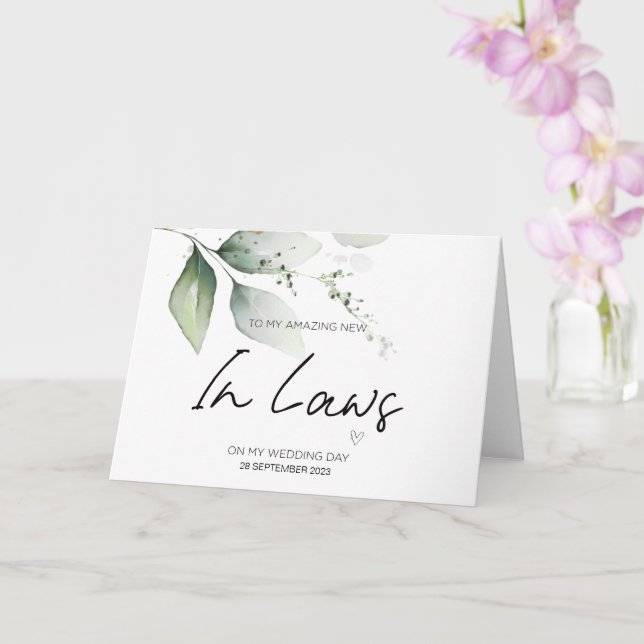 Für neue Eltern im Jura Hochzeit danke von Bride Karte (Orchidee)