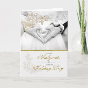 für Neuvermählte am Hochzeitstag Karte