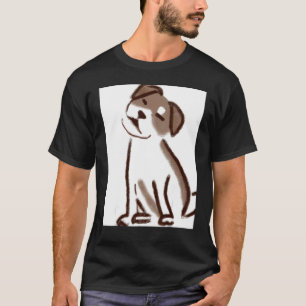 Für Niedliche Hunde Puppie Fan in Dog Art Style_14 T-Shirt