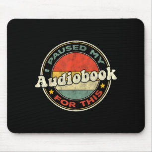 Für Obook-Hörer O Buchliebhaber Retro Frauen Mousepad