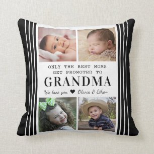 Für Oma 4 Grandchildren Fotosammlung beworben Kissen