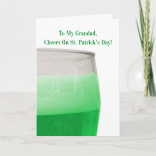 Für Oma, grünes Bier für den St. Patrick's Day Karte