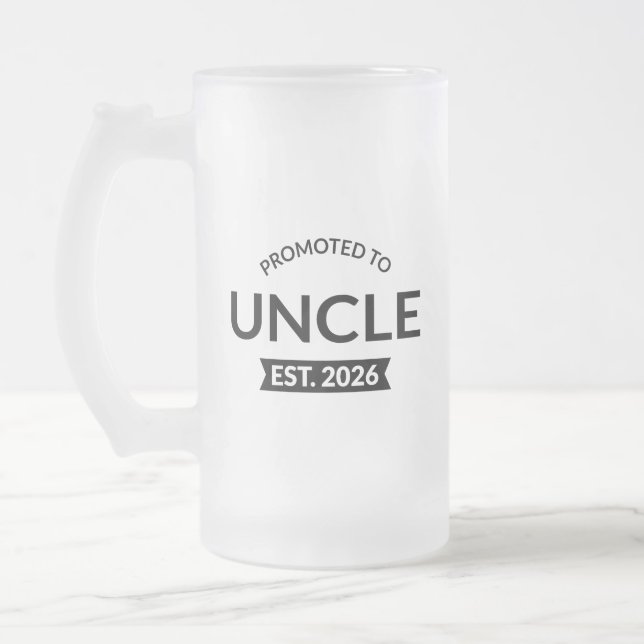 Für Onkel Est bestimmt. 2026 Mattglas Bierglas (Links)