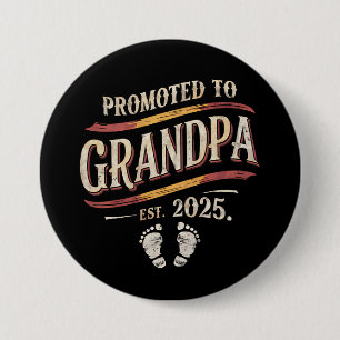 Für Opa 2025 befördert Opa Opa est 2025 Button