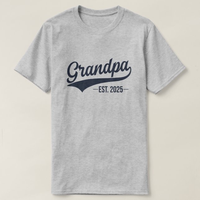 Für Opa 2025 befördert Opa Opa est 2025 T-Shirt (Design vorne)