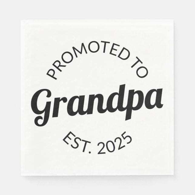 Für Opa Est bestimmt. 2025 Serviette (Vorderseite)