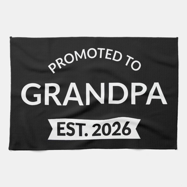 Für Opa Est bestimmt. 2026 Geschirrtuch (Horizontal)