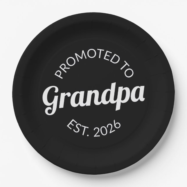 Für Opa Est bestimmt. 2026 Pappteller (Vorderseite)
