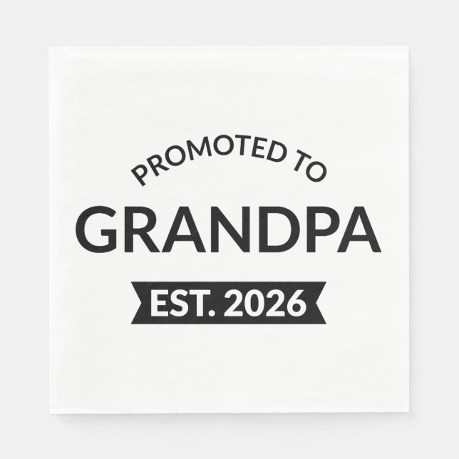 Für Opa Est bestimmt. 2026 Serviette (Vorderseite)
