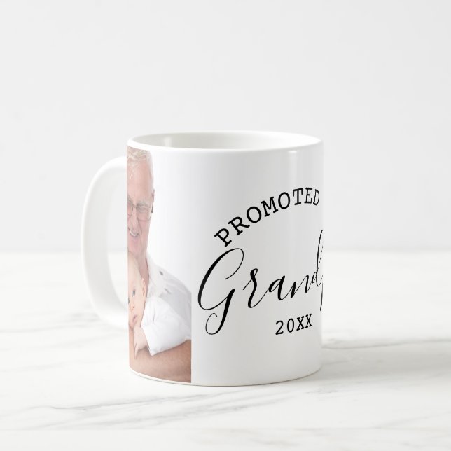 Für Opa Typografie 2 Foto Collage Kaffeetasse (Vorderseite Links)