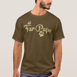 Fur Papa Niedlich Dog Cat Lover Vater Pawprint Ges T-Shirt