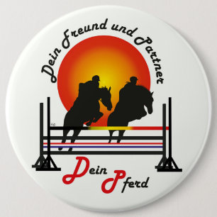 Für Pferde und Pferdesport Liebhaber Button