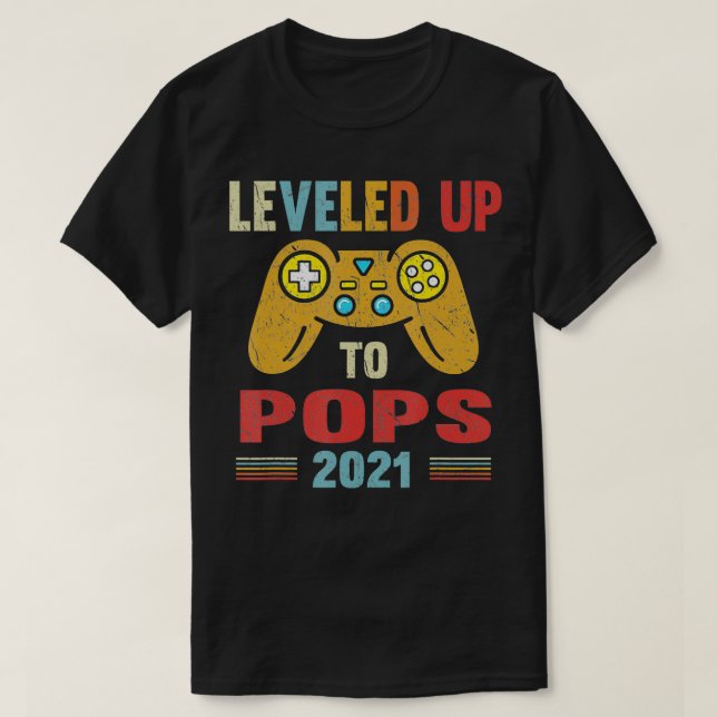 Für Pop befördert EST 2021 bis zum Großvater T-Shirt (Design vorne)
