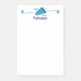 Für Postmeister ausrufen Post-it Klebezettel
