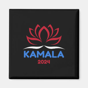 Für Präsident 2024 Sanskrit Lotus Design Magnet
