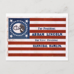Für Präsident Abram Lincoln Postkarte