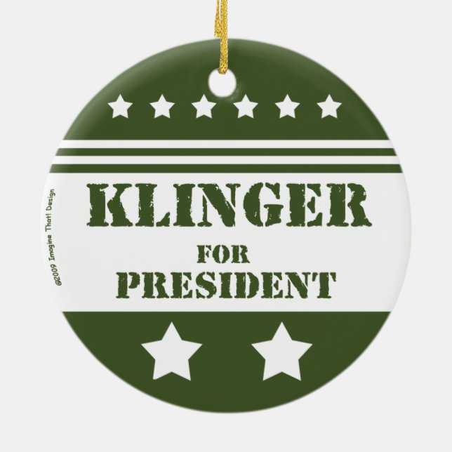 Für Präsident Klinger Keramikornament (Hinten)