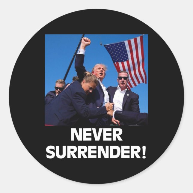 Für Präsident Trump3 Runder Aufkleber (Vorderseite)