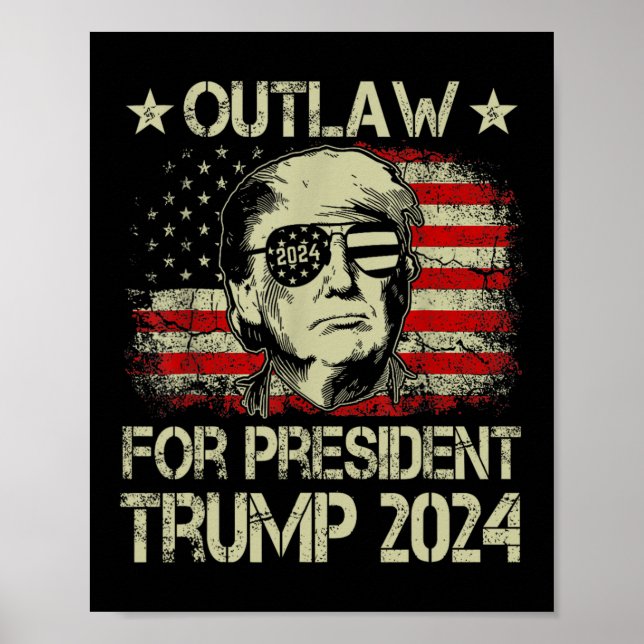 Für Präsident Trump 2024 Poster (Vorne)