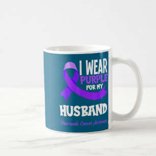 Für Purple Husband Bauchspeicheldrüsenkrebs-Bewuss Kaffeetasse