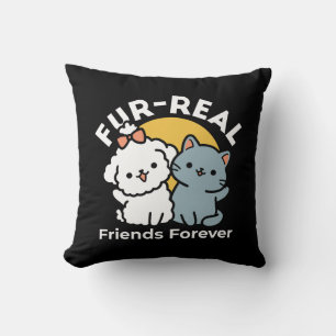 Fur-Real Friends Forever   Niedliches Katzen- und  Kissen