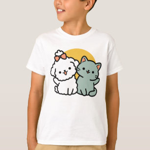 Fur-Real Friends Forever   Niedliches Katzen- und  T-Shirt