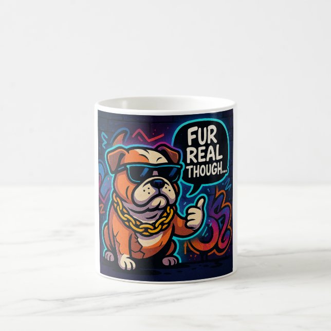 Fur Real Though Kaffeetasse (Mittel)