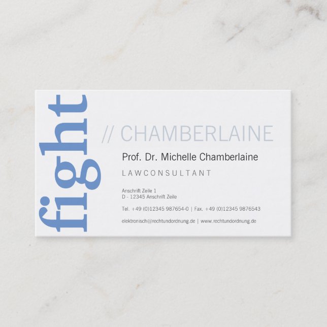 Für Rechtsanwälte Visitenkarte (Vorderseite)