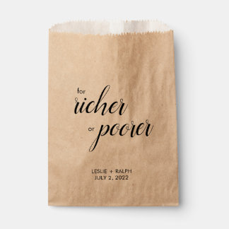 Für reichere oder ärmere Gefälligkeitsflaggen Geschenktütchen