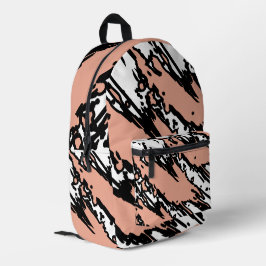 Für sanfte Seelen – Rosé Beige abstrakter Rucksack