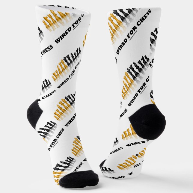 Für Schach reflektierendes Schach-Set verkabelt Socken (Gewinkelt)