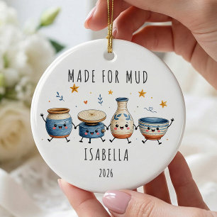 Für Schlamm hergestellte personalisierte Töpferei Keramik Ornament