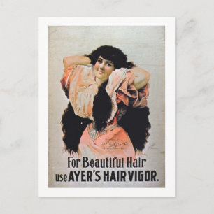 'Für schöne Haare verwenden Ayer's Hair Vigor' (Fa Postkarte