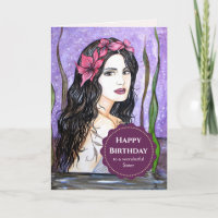 Für Schwester auf der Geburtstagsmutter des Sees