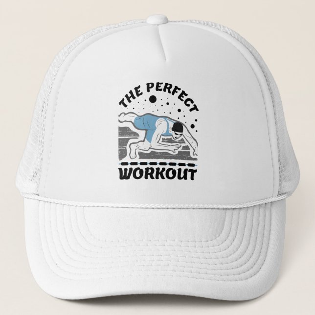 Für Schwimmer - das perfekte Trainingsschwimmbad Truckerkappe (Vorderseite)