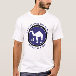Für sich selbst wahr sein - Lila/schwarz Design T-Shirt